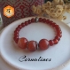 Bracelet femme, cornalines naturelles, bracelet orange, bracelet en pierres semi-précieuses,  yoga, chakras, bouddha, bracelet de protection