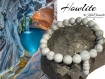 Bracelet femme, howlites naturelles, bracelet en pierres semi-précieuses, yoga, chakras, bouddha, bracelet de protection