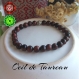 Bracelet en perles d'oeil de tiaureau naturel, bracelet en pierres semi-précieuses, chakras, bouddha, reiki, bracelet de protection