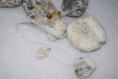 Sublimisable - collier tissus satinée coquillage naturel