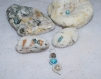 Tsunami - collier coquillage naturel perle bleu transparence Élégance