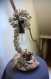 Lampe bois flotté corde lin à poser 40cm h
