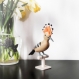 Figurine décorative oiseau huppe fasciée stylisée