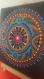 Mandala ardoise pointillisme dot art dessous de plats décoration intérieure