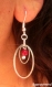 Boucles d'oreilles aztèques rouge 1