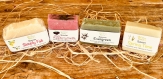Soap stack of 4 soaps, handmade soaps, soap bundle, sets of 4 soaps