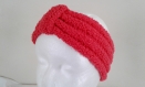Bandeau de tête femme couleur fraise