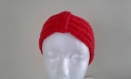 Bandeau de tête femme couleur fraise