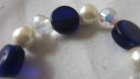 Bracelet perles de verre et toupies