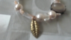 Bracelet en perles de verre rose