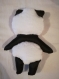 Bébé panda, décoration murale chambre enfants, suspension en tissu blanc et noir