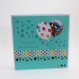 Carte d'anniversaire shaker box en forme de ballon pleine de paillettes