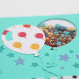 Carte d'anniversaire shaker box en forme de ballon pleine de paillettes
