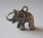 Grand pendentif 3d éléphant (bronze) 30x26x10 mm -