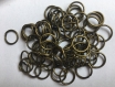 500 anneaux bronze 10 mm - rings