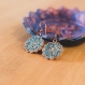 Boucles d'oreilles en cuivre et pierre turquoise perse (ispahan)