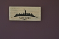 Plaque silhouette new-york