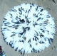 Juju hat blanc moucheté noir de 70 cm