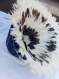 Juju hat bicolore blanc et naturel de 110 cm