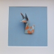 Cadre origami renard