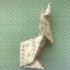 Cadre origami lapin