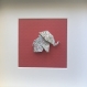Cadre origami elephant