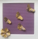 Cadre origami papillons violet