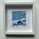 Cadre origami famille ours et coeur 3d