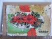Carte noel decorations florales