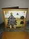 Carte de noel / voeux chic merry christmas and happy new year