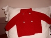 Petite veste style autrichienne rouge 6 mois