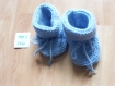 Gilet 6 mois + paire de chaussons - bleu ciel - collection mer