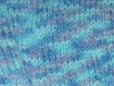 Gilet 6 mois + paire de chaussons - du bleu turquoise au parme - collection mer