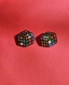 Boucles d'oreilles rubik's cube en 