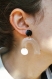 Boucles d'oreilles géométriques et asymétriques, en 