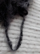 Pelote de laine ninette gris et noir, 1 pelote= 1 echarpe