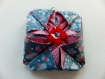 Pendentif origami bleu/rouge