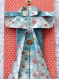 Carte décorative kimono origami bleu/orange