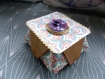 Boîte origami raffinée papier de bombay 