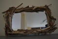 Miroir en bois flotté