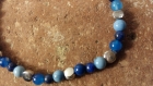 Br-04-bracelet perles bleues et couleur argent