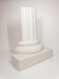 Demi colonne romaine en plâtre