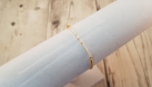 Bracelet fin minimaliste perles miyuki doré