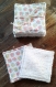 Idée cadeau de fête des mères - lot de 7 lingettes - carrés de coton lavables - lingettes démaquillantes