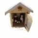 Baby crèche, mini maison en bois, nativité