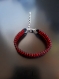 Bracelet superduo rouge et noir