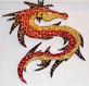 Dragon chinois en mosaïques à suspendre
