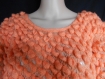 Pull en laine orange tricoté taille 42/44