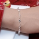 Toupie crystal ab bracelet artisanal en argent 925