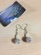 Boucles d'oreilles - couleur argent (creative beads)